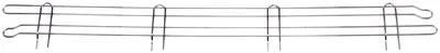 Quantum BL42 Back Ledge, 42"W x 4"H, Chrome