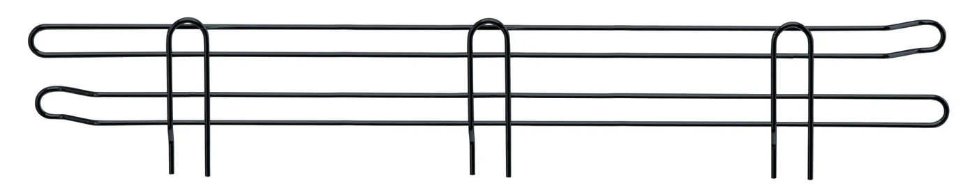 Quantum BL42BK Back Ledge, 42"W x 4"H, Black