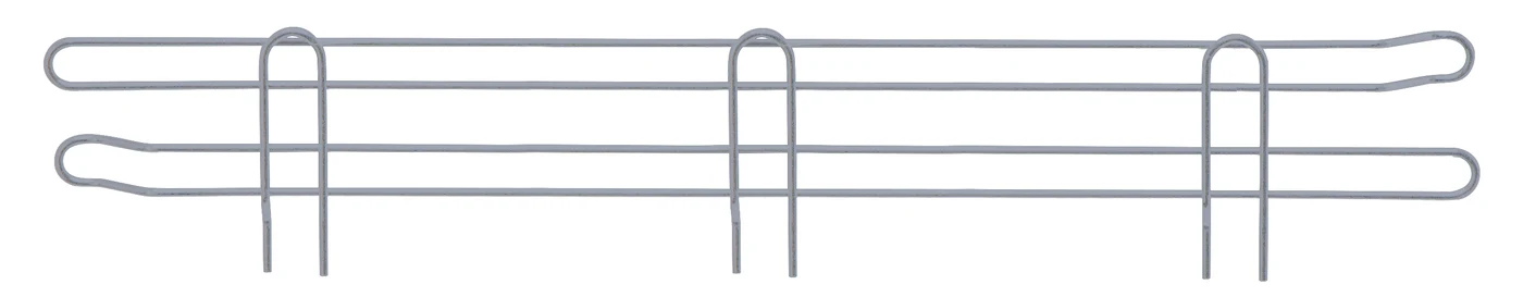Quantum BL42GY Back Ledge, 42"W x 4"H, Gray