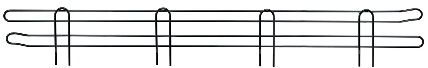 Quantum BL54BK Back/Side Ledge, 54"W x 4"H, Black