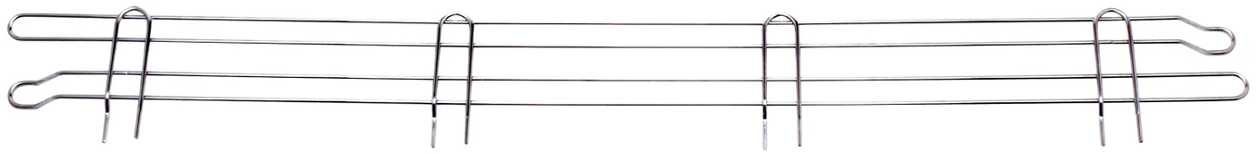Quantum BL72 Back Ledge, 72"W x 4"H, Chrome