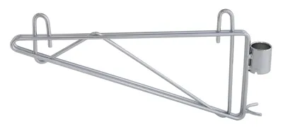 Quantum CB12 Cantilever Single Shelf Post Wall Mount, Chrome