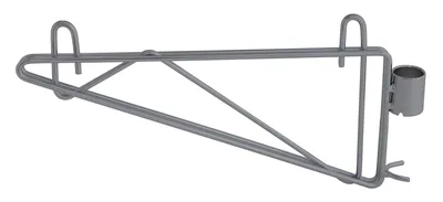 Quantum CB12GY Cantilever Single Shelf Post Wall Mount, Gray