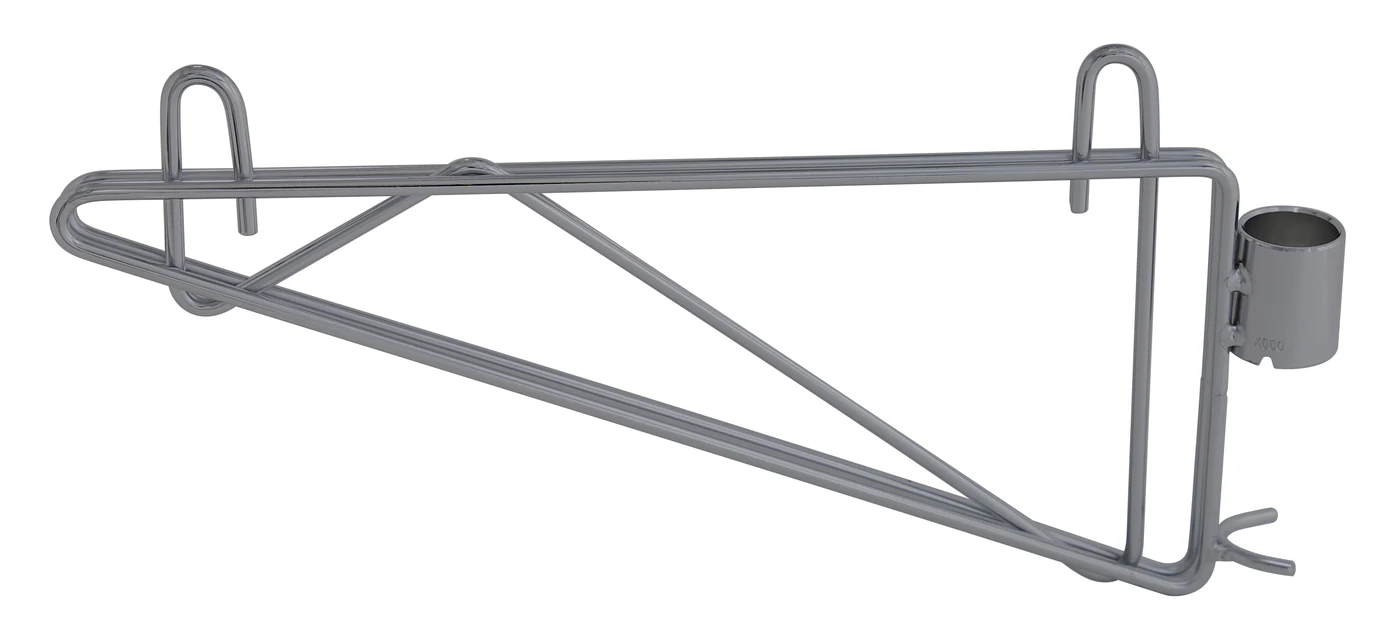 Quantum CB12GY Cantilever Single Shelf Post Wall Mount, Gray
