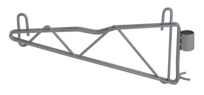 Quantum CB14GY Cantilever Single Shelf Post Wall Mount, Gray