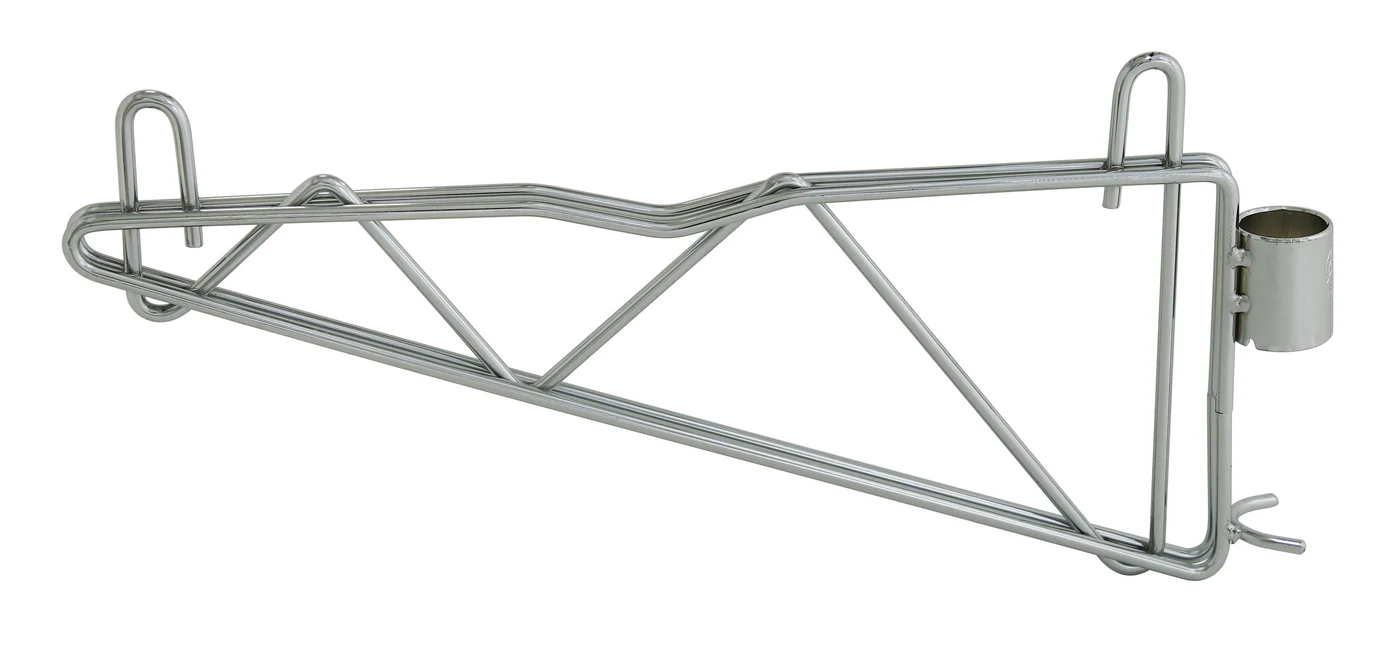 Quantum CB14S Cantilever Single Shelf Post Wall Mount, Stainless
