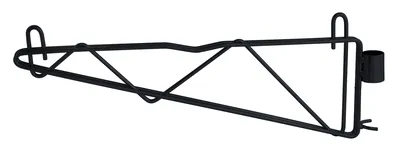Quantum CB18BK Cantilever Single Shelf Post Wall Mount, Black