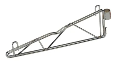 Quantum CB18S Cantilever Single Shelf Post Wall Mount, Stainless