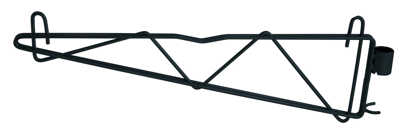 Quantum CB21BK Cantilever Single Shelf Post Wall Mount, Black