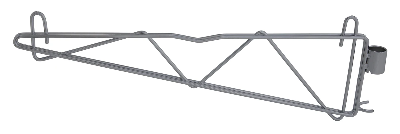 Quantum CB21GY Cantilever Single Shelf Post Wall Mount, Gray