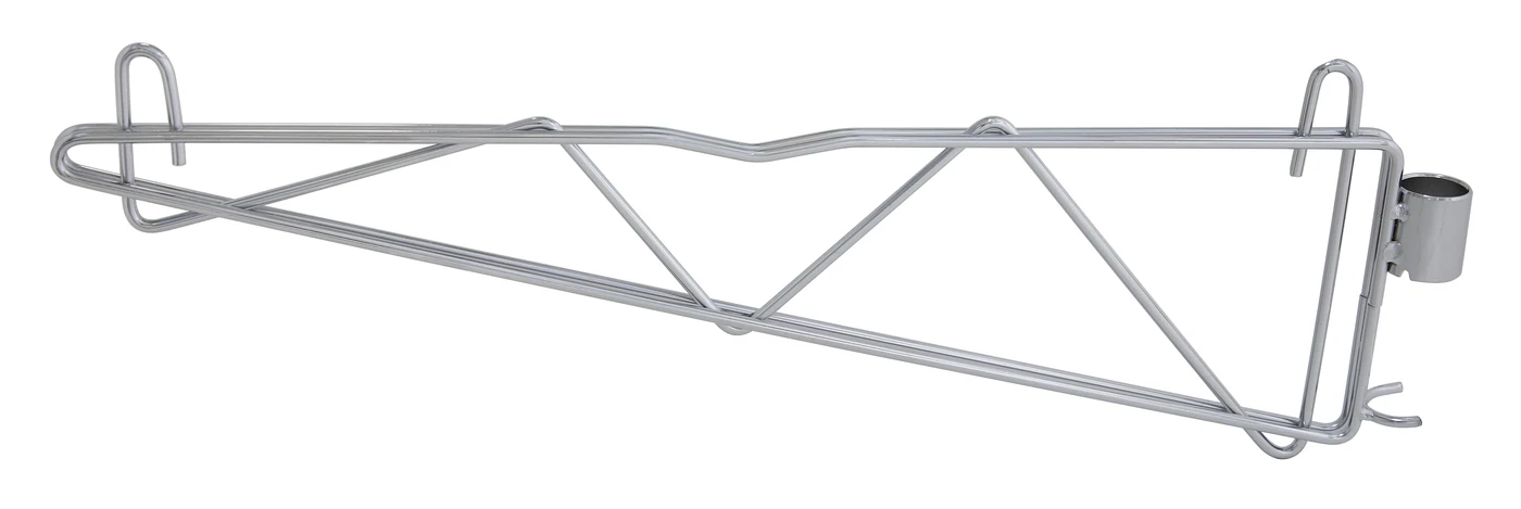 Quantum CB21 Cantilever Single Shelf Post Wall Mount, Chrome