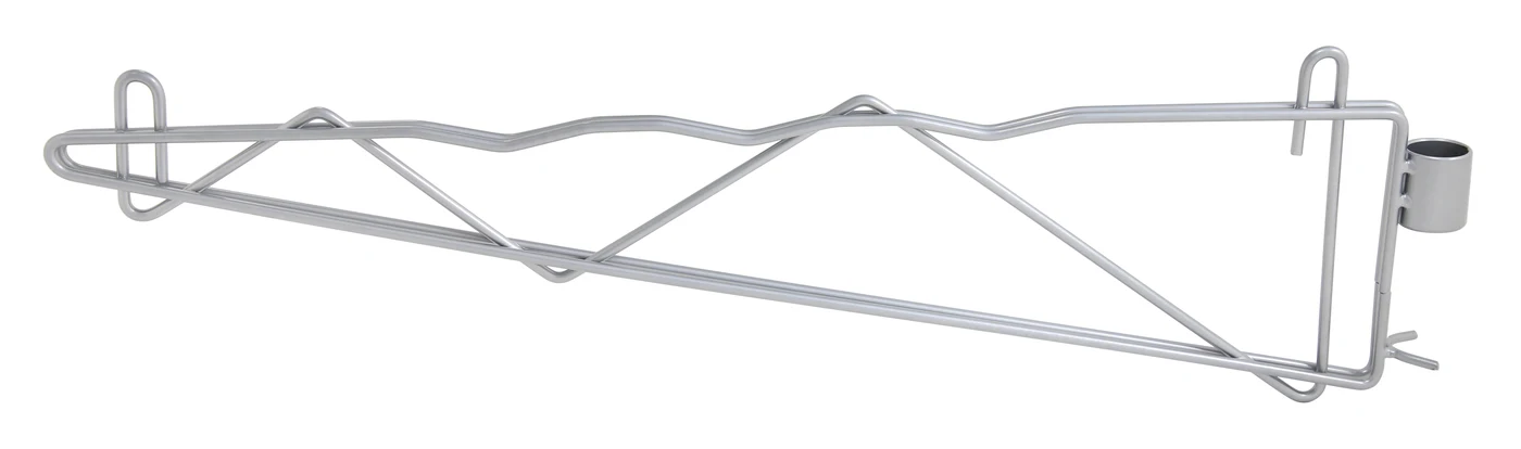 Quantum CB24 Cantilever Single Shelf Post Wall Mount, Chrome