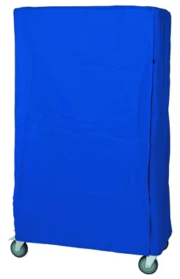 Quantum CC183663BNV Wire Cart Cover, 18"D x 36"W x 63"H, Blue