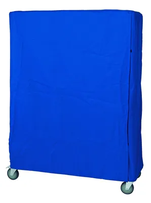 Quantum CC184863BNV Wire Cart Cover, 18"D x 48"W x 63"H, Blue