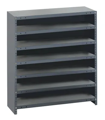 Quantum CL1239-000 Closed Shelving Unit, 12"D x 36"L x 39"H, 400 lb capacity, Galvannized