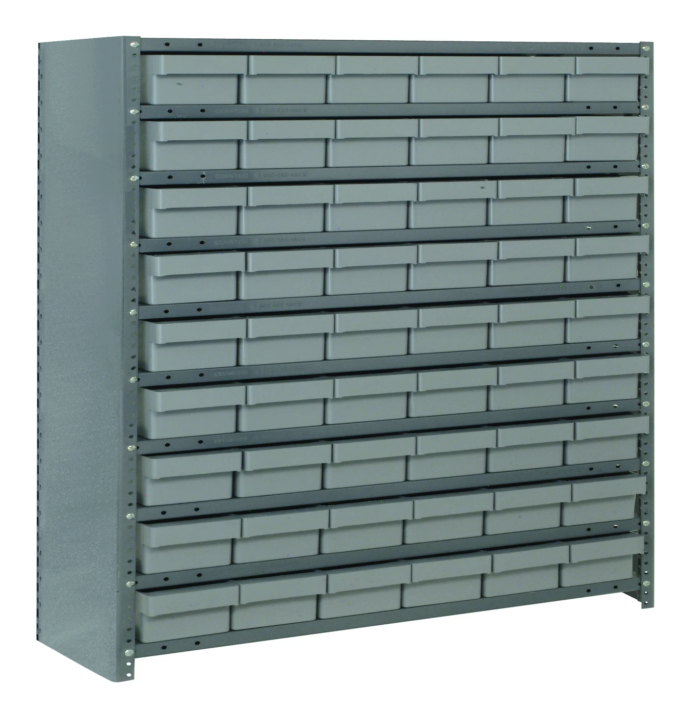 Quantum CL1239-401601GY Closed Shelving Unit, 12"D x 36"L x 39"H, 400 lb capacity, Galvannized