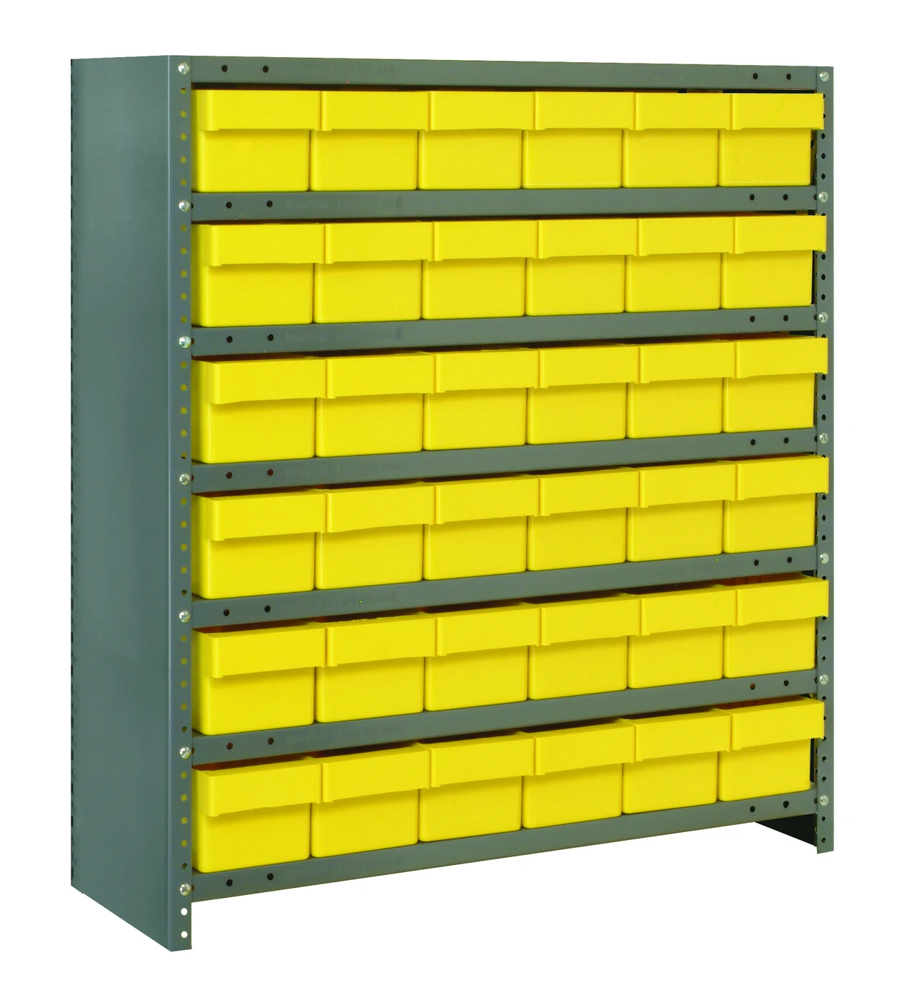 Quantum CL1239-601YL Closed Shelving Unit, 12"D x 36"L x 39"H, 400 lb capacity, Galvannized