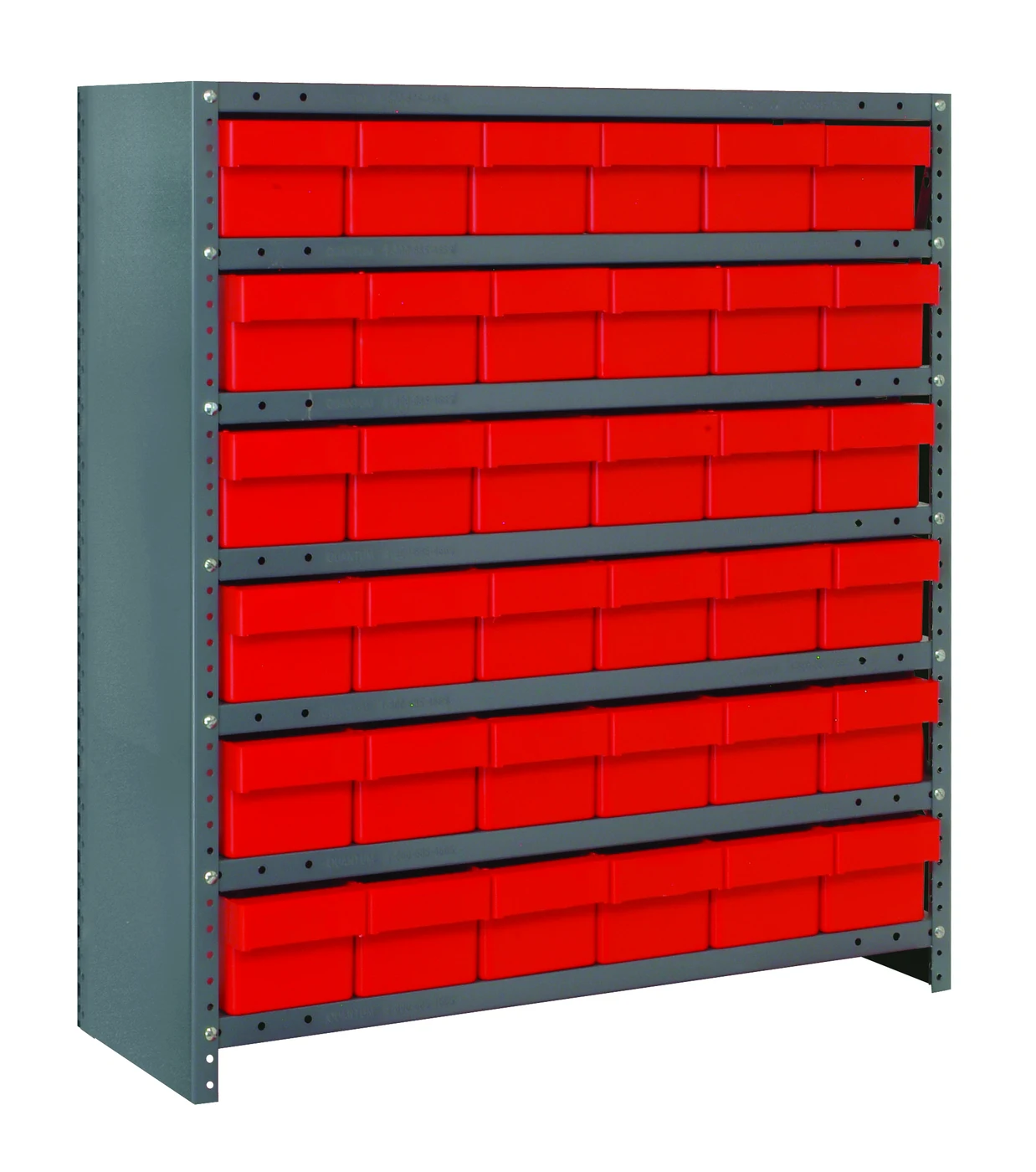 Quantum CL1839-626RD Closed Shelving Unit, 18"D x 36"L x 39"H, 400 lb capacity, Galvannized