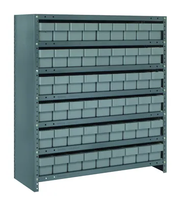 Quantum CL1839-604GY Shelving Unit, 18"D x 36"L x 39"H, 400 lb capacity, Galvannized