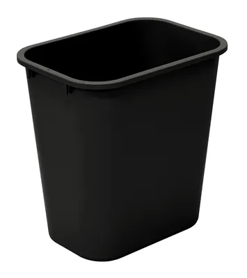 Quantum COF-07BK Crusader Office Container, 15"L x 14.67"W x 10.59"H, 7 gal. capacity, Black
