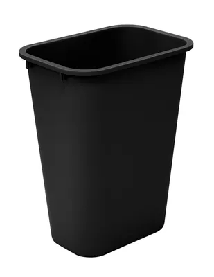 Quantum COF-10BK Crusader Office Container, 20"L x 15.55"W x 11.5"H, 10 gal. capacity, Black