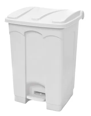Quantum CSO-12WT Step-On Container, 12 Gal. capacity, White