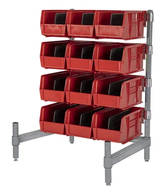 Quantum CT27-1824GY-230RD Wire Countertop Organizer, 18"W x 24"D x 27"H, Gray