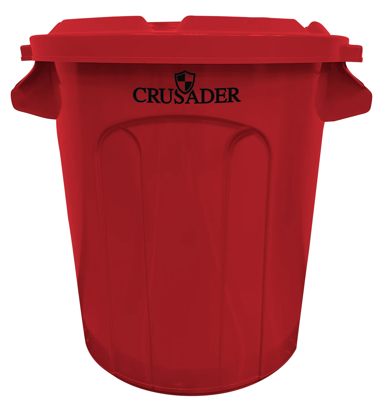 Quantum CTC-10RD Round Heavy-duty Utility Container, 10 gal. capacity, Red
