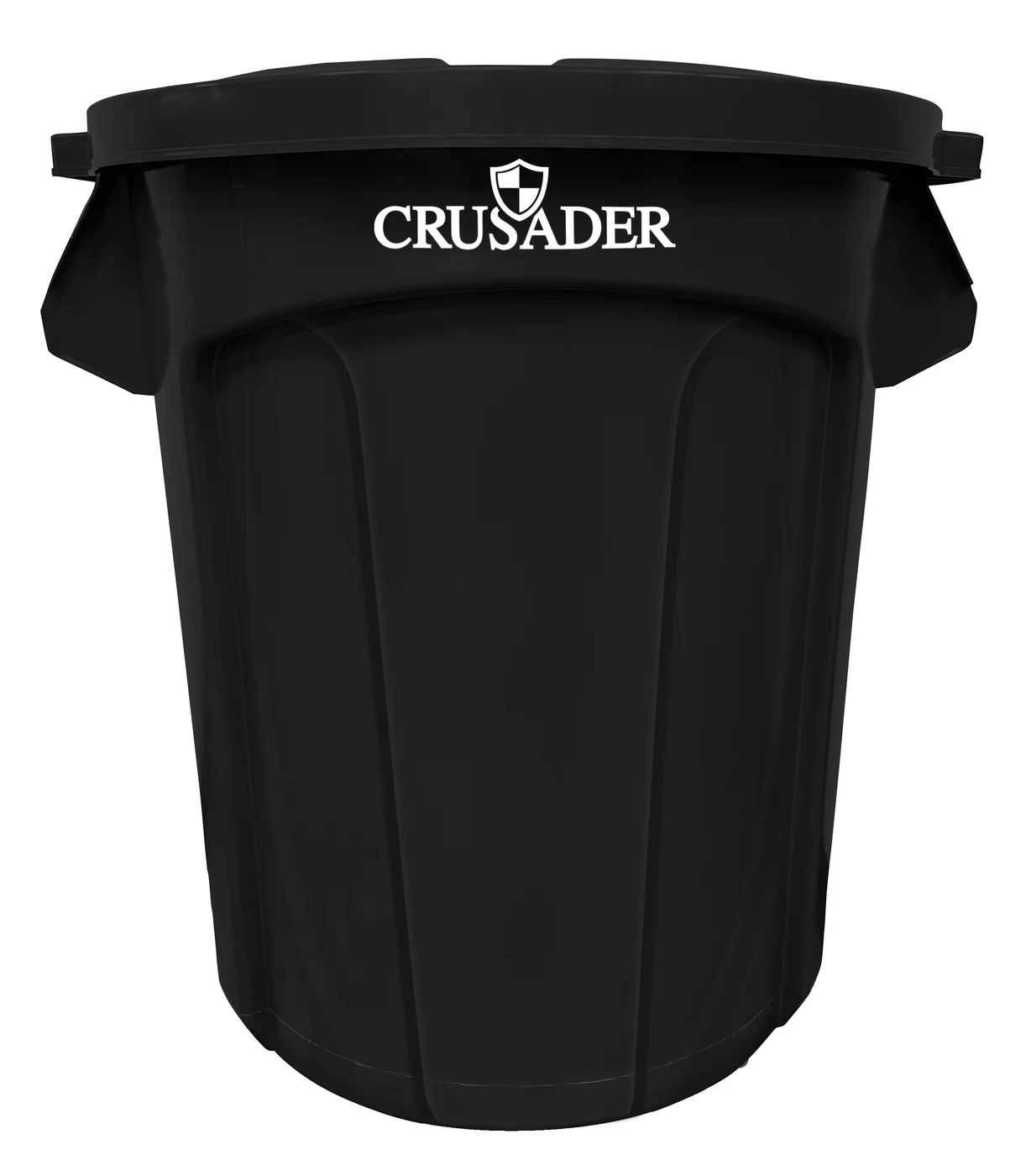 Quantum CTC-20BK Round Heavy-duty Utility Container, 20 gal. capacity, Black