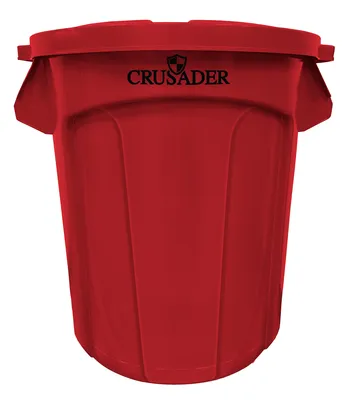 Quantum CTC-20RD Round Heavy-duty Utility Container, 20 gal. capacity, Red