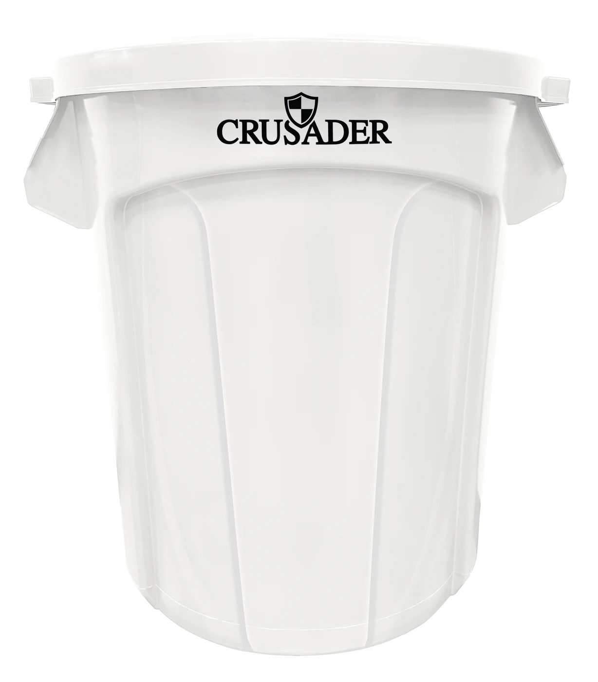 Quantum CTC-20WT Round Heavy-duty Utility Container, 20 gal. capacity, White