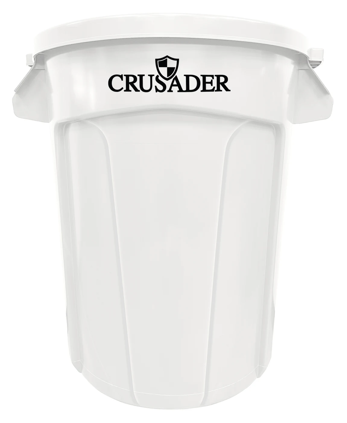 Quantum CTC-32WT Round Heavy-duty Utility Container, 32 gal. capacity, White