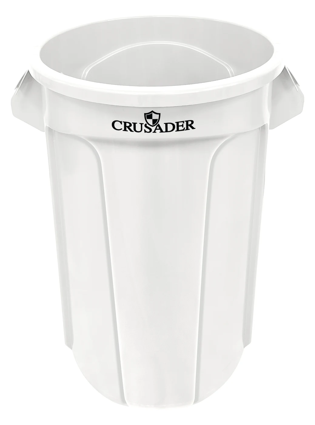Quantum CTC-44WT Round Heavy-duty Utility Container, 44 gal. capacity, White