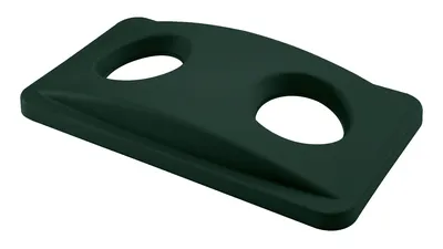 Quantum CTH-LCBGN Crusader Thin Recycling Container Bottle and Can Lid, Green