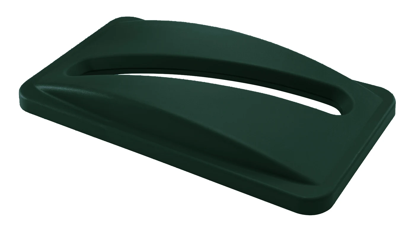 Quantum CTH-LPAGN Crusader Thin Recycling Container Paper Lid, Green