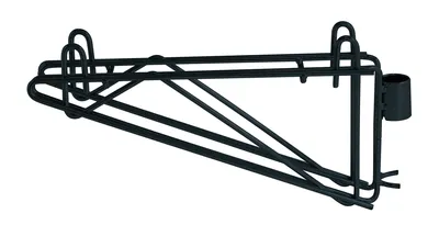 Quantum DCB12BK Cantilever Multiple Shelf Post Wall Mount, Black