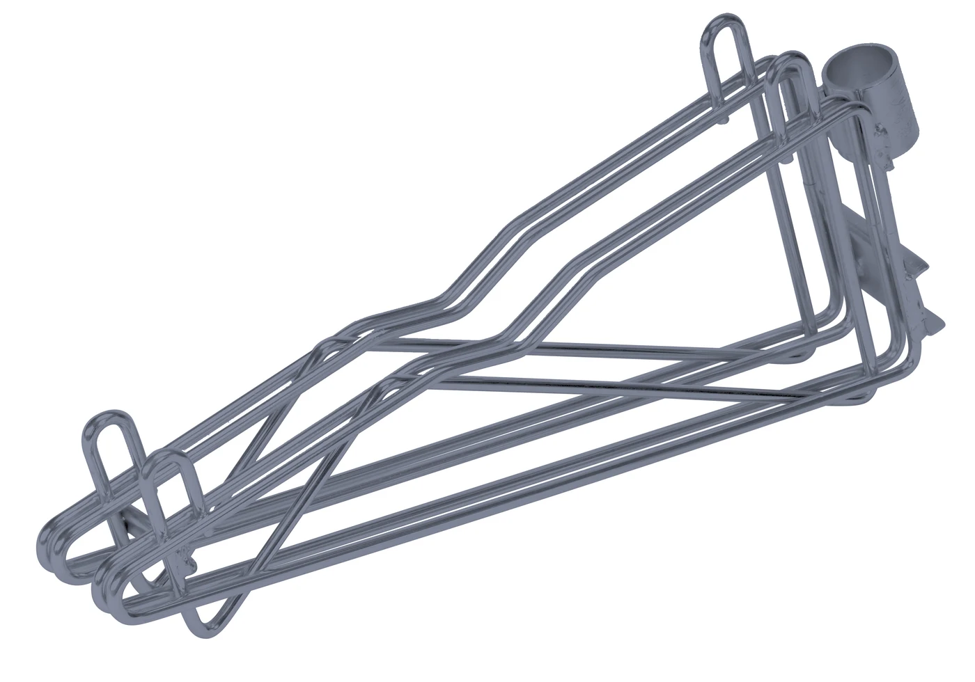 Quantum DCB14GY Cantilever Multiple Shelf Post Wall Mount, Gray