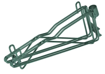 Quantum DCB14P Cantilever Multiple Shelf Post Wall Mount, Green