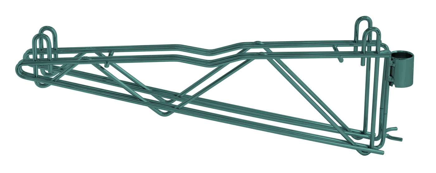 Quantum DCB18P Cantilever Multiple Shelf Post Wall Mount, Green
