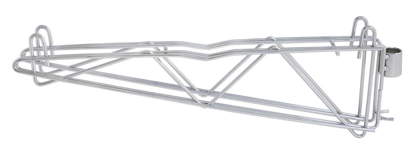 Quantum DCB21 Cantilever Multiple Shelf Post Wall Mount, Chrome