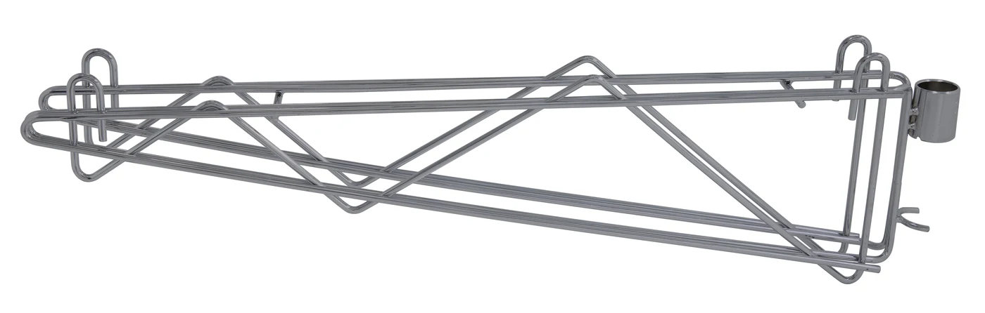 Quantum DCB24GY Cantilever Multiple Shelf Post Wall Mount, Gray