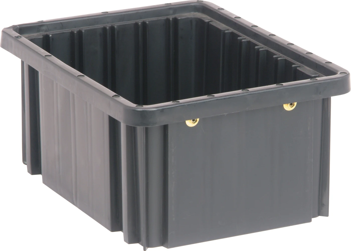 Quantum DG91050COCS Conductive Dividable Grid Container, 10-7/8"L x 8-1/4"W x 5"H, Black, Case of 20