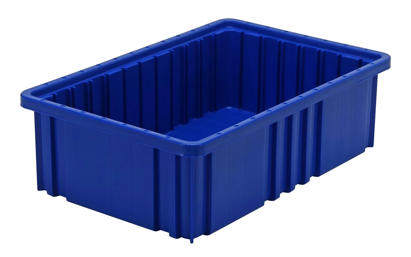 Quantum DG92050BLNB Dividable Grid Container, 16-1/2"L x 10-7/8"W x 5"H, Blue