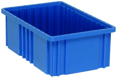 Quantum DG92060BLNB Dividable Grid Container, 16-1/2"L x 10-7/8"W x 6"H, Blue