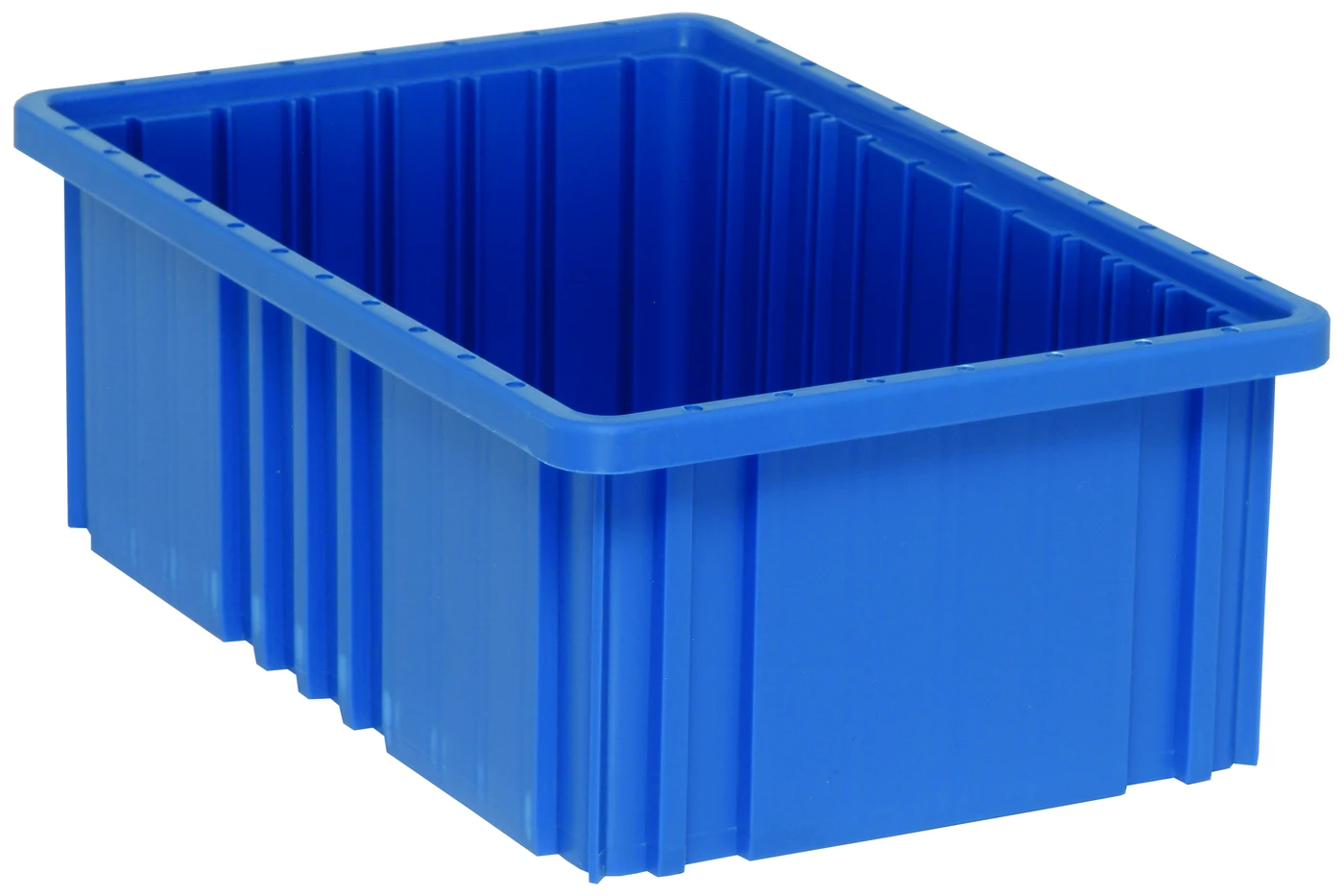 Quantum DG92060BLNB Dividable Grid Container, 16-1/2"L x 10-7/8"W x 6"H, Blue