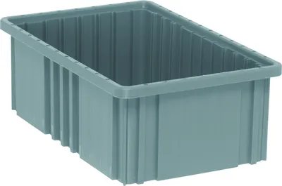 Quantum DG92060GYNB Dividable Grid Container, 16-1/2"L x 10-7/8"W x 6"H, Gray
