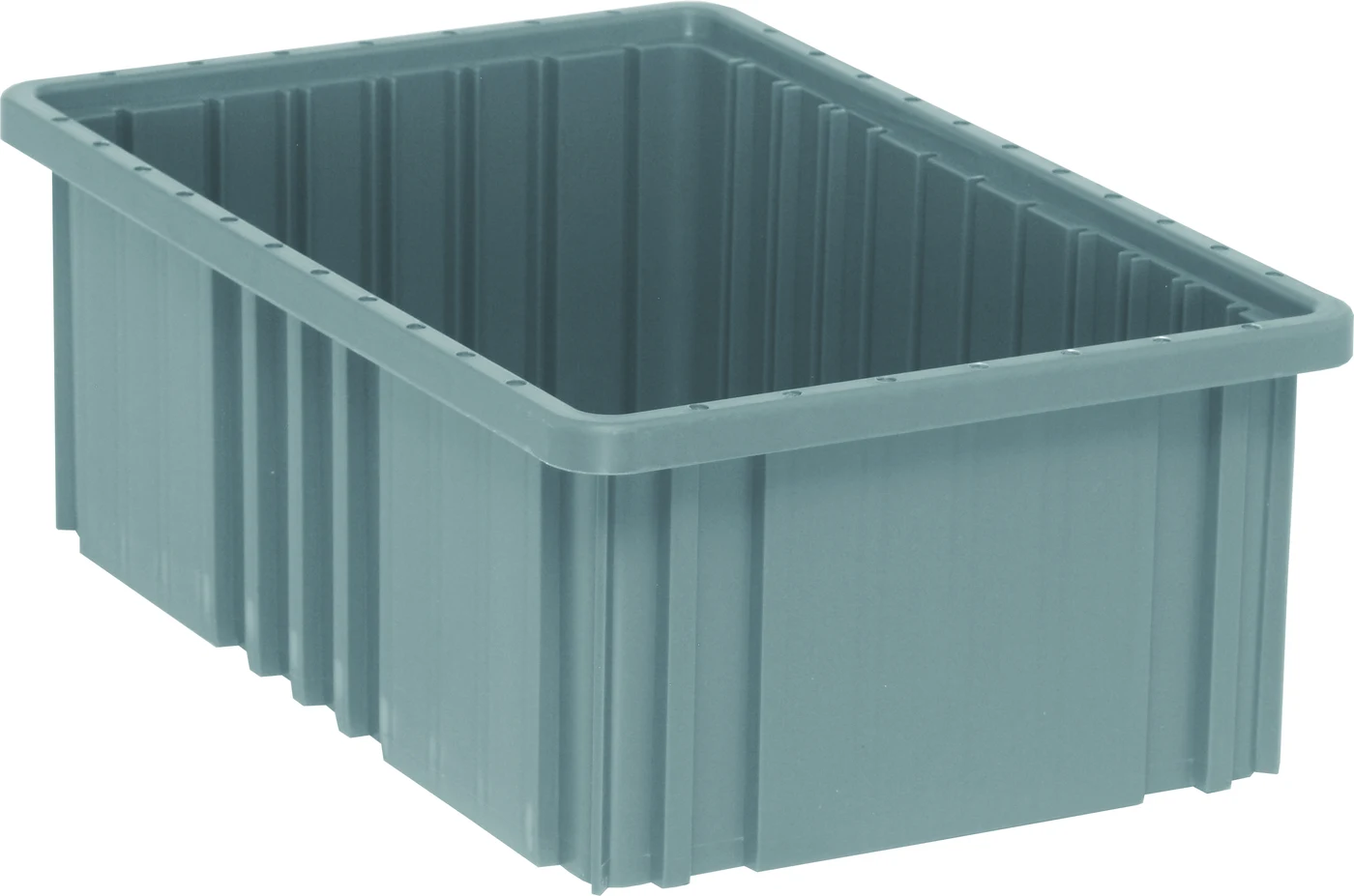 Quantum DG92060GYNB Dividable Grid Container, 16-1/2"L x 10-7/8"W x 6"H, Gray