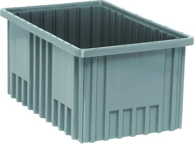 Quantum DG92080GYNB Dividable Grid Container, 16-1/2"L x 10-7/8"W x 8"H, Gray
