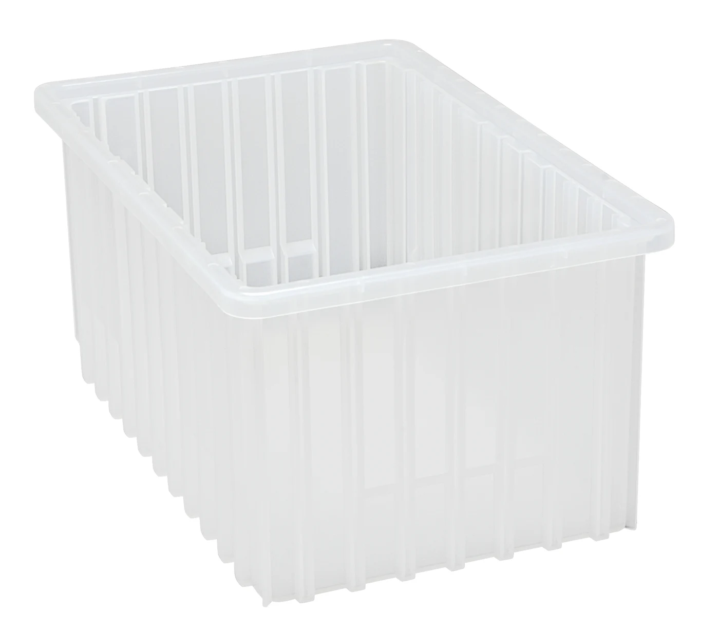 Quantum DG92080CLNB Dividable Grid Container, 16-1/2"L x 10-7/8"W x 8"H, Clear