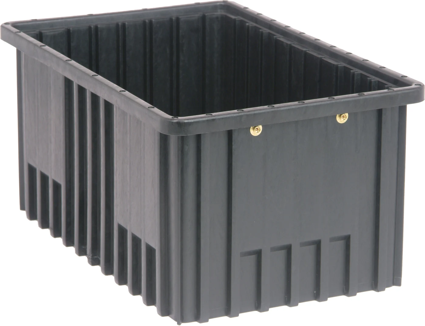 Quantum DG92080COCS Conductive Dividable Grid Container, 16-1/2"L x 10-7/8"W x 8"H, Black, Case of 8